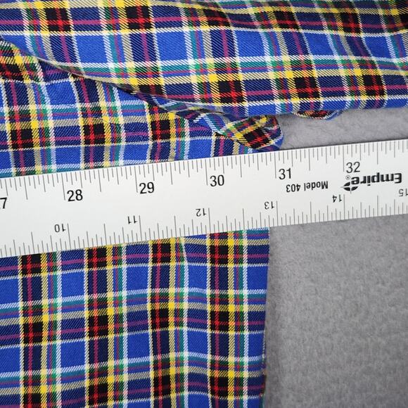 Ralph Lauren Shirt Mens 3XB Big Blue Plaid Classic Fit Button Down Long Sleeve - Picture 3 of 16